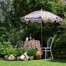 LAGarden Rectangle Tablecloth with Lemon Orange Seagull Print 43"x57"