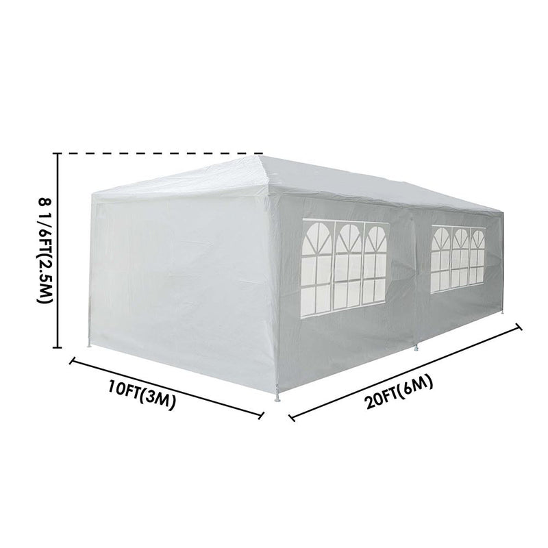 Yescom 10' x 20' Outdoor Wedding Party Tent 6 Sidewalls