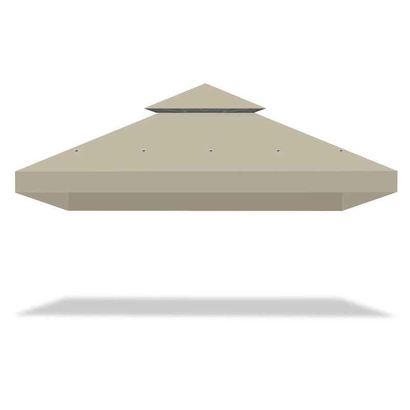 Yescom 10' x 10' Waterproof Gazebo Canopy Replacement Top 2-Tier