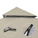 Yescom 10' x 10' Waterproof Gazebo Canopy Replacement Top 2-Tier