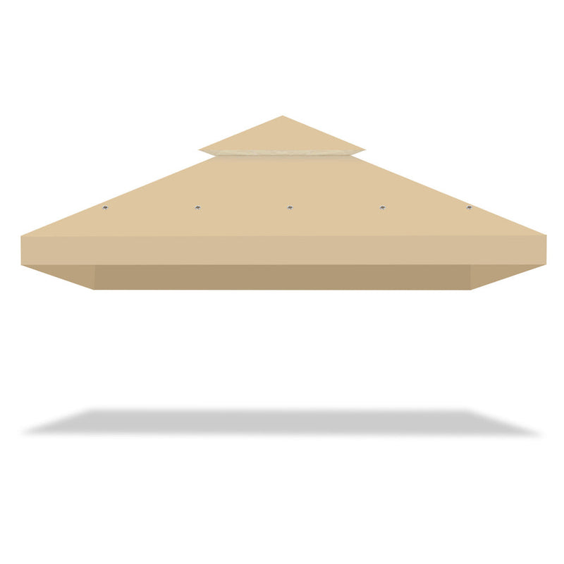 Yescom 10' x 10' Waterproof Gazebo Canopy Replacement Top 2-Tier