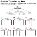 Yescom 10' x 10' Waterproof Gazebo Canopy Replacement Top 2-Tier