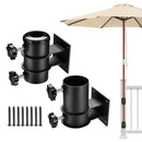 Yescom Patio Umbrella Mounting Brackets for Deck Railing (D2 5/16")