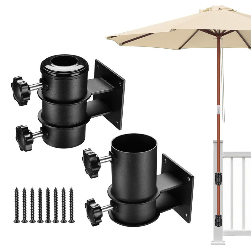 Yescom Patio Umbrella Mounting Brackets for Deck Railing (D2 5/16")