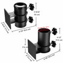 Yescom Patio Umbrella Mounting Brackets for Deck Railing (D2 5/16")