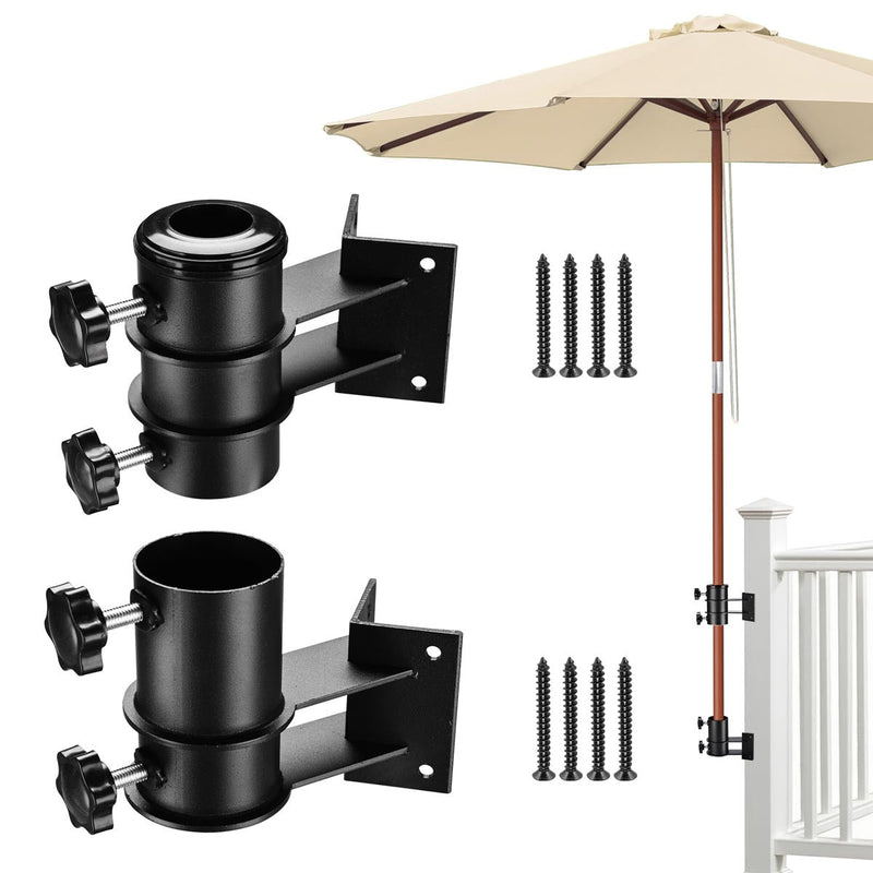 Yescom Patio Umbrella Mounting Brackets for Deck Railing (D2 5/16")