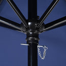 Yescom 7.5ft Patio Umbrella Crank and Tilt 6-Rib