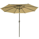 Yescom 9ft 8-Rib Patio Tilt Market Umbrella w/ 200gsm Canopy