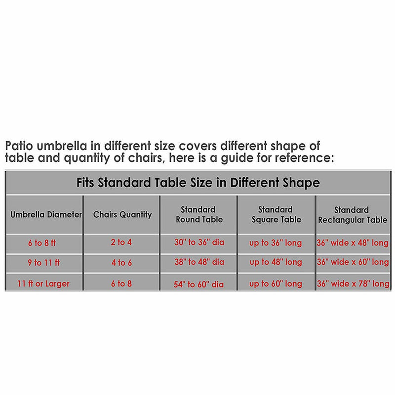 Yescom 8ft Patio Umbrella Outdoor Market Umbrella