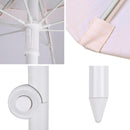 Yescom 6ft Fringe Patio Beach Umbrella with Weighted Base