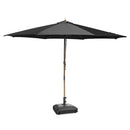 Yescom 13ft Wood Patio Umbrella with Base & Wheels