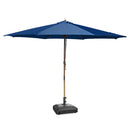 Yescom 13ft Wood Patio Umbrella with Base & Wheels
