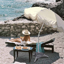 Yescom 6ft Fringe Patio Beach Umbrella with Weighted Base