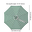 Yescom 10' Outdoor Market Umbrella Replacement Canopy