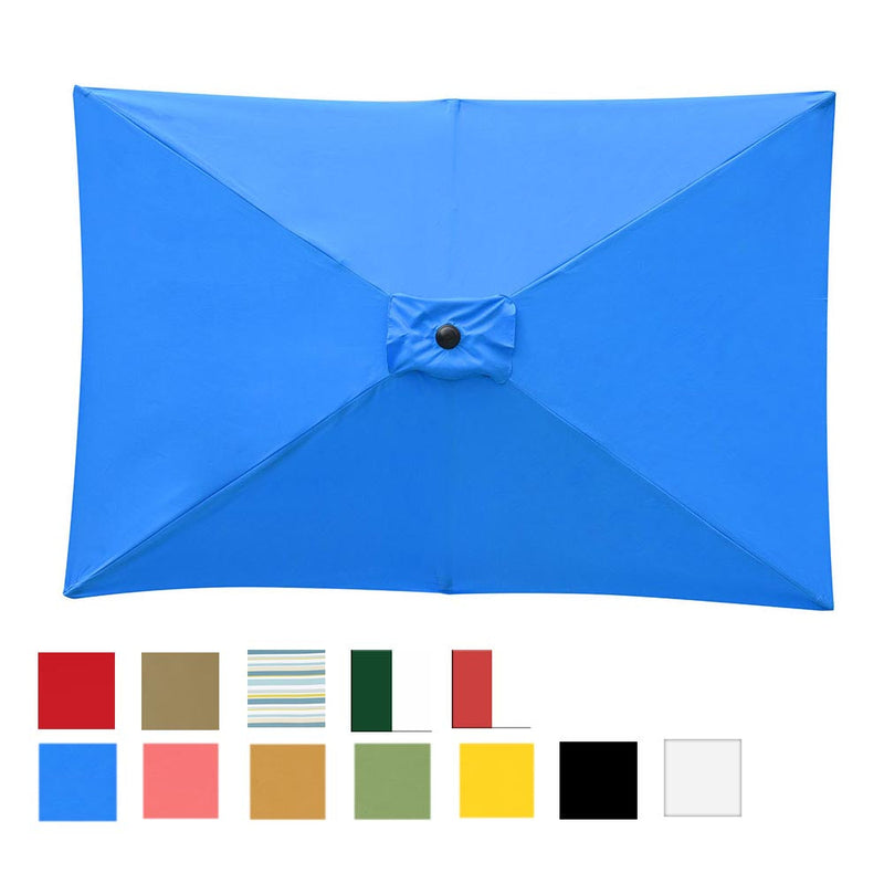 Yescom Umbrella Replacement Canopy 10x6.5ft 6-Rib Rectangle