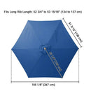 Yescom 9' 6-Rib Outdoor Patio Umbrella Replacement Canopy Multiple Colors by yescomusa