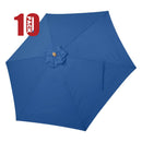 Yescom 9' 6-Rib Outdoor Patio Umbrella Replacement Canopy Multiple Colors