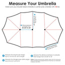 Yescom Umbrella Replacement Canopy 15x9ft 12-Rib Rectangle