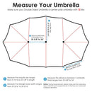 Yescom 15x9 ft Patio Rectangular Market Umbrella w/ Wind Vent