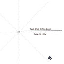 Yescom Solar Umbrella Lights with Remote for 9-10ft 8-Rib (4.75ft)