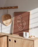 Face line art