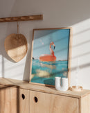 Flamingo float
