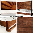 Rorns Sunset Platform Bed Frame With Headboard for Ultimate Bedroom Style