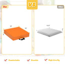 6 Pieces 15 Inches Square Toddler Floor Cushions Flexible Soft Foam Seating with Handles by LJGDeals