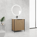 Modern Freestanding Bathroom Vanity With Resin Sink & Soft Close Cabinet Doors by HouseOfZazla