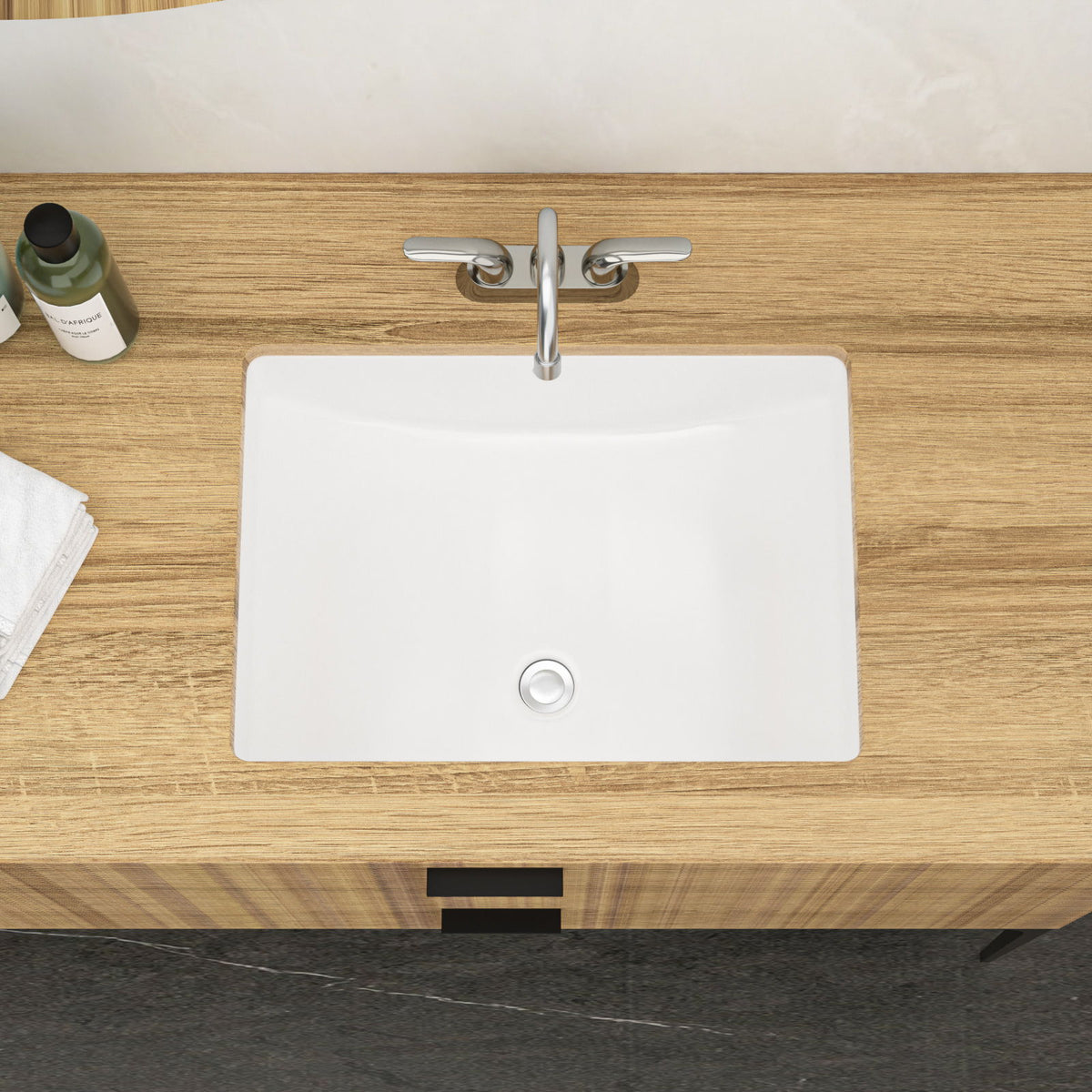 Modern Ceramic Undermount Bathroom Sink With Overflow, High Quality, photo 9 of 40