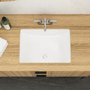Modern Ceramic Undermount Bathroom Sink With Overflow, High Quality by HouseOfZazla