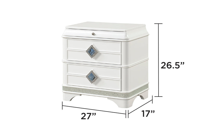 Laguna Modern Style 4 Pc King Upholstered Bedroom Set, photo 6 of 8