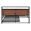 Platform Bed Frame With Trundle, USB Ports And Slat Support, No Box Spring Needed by HouseOfZazla