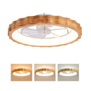 20" Plum Blossom Flush Mount Ceiling Fan with Lights and Remote