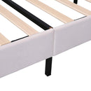 Upholstered Platform Bed With Flower Pattern Headboard by HouseOfZazla