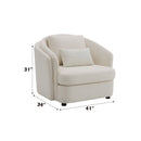 Mariko - Linen 3 Pieces Living Room Set - Beige by HouseOfZazla
