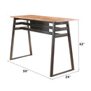 Scarus - Bar Table - Natural & Gunmetal by Unique Piece Furniture
