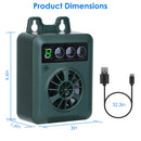 Ultrasonic Anti-barking Device 49.2Feet Sensing Sonic Bark Deterrent with 4 Ultrasonic Frequency Levels 4 Sensitivity Levels Indoor Outdoor Dog Bark C