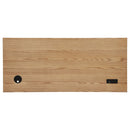 Vermes 55-inch 3-drawer Writing Desk with Power Outlet Light Ash