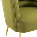 Accent Chair, leisure single chair with Golden feet