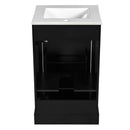 Elegant Bathroom Vanity With Ceramic Sink, Soft Close Door, Adjustable Shelf by HouseOfZazla