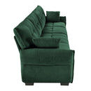 Modern Sofa & Pillows, Textured Cover, High Rebound Cushions by HouseOfZazla