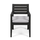 Outdoor Acacia Wood 7 Piece Expandable Dining Set, Sandblasted by HouseOfZazla
