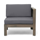 ALCOVE LSHAPE SOFA SET, DARK GREY
