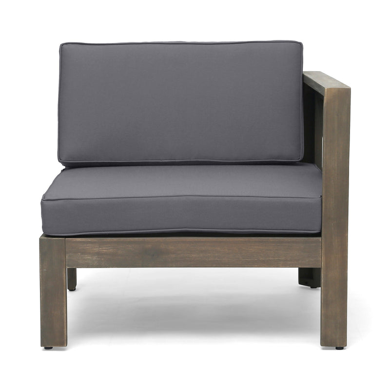 ALCOVE LSHAPE SOFA SET, DARK GREY