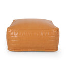 Bambo - Rectangle Pouf Ottoman Floor Cushion - Caramel by HouseOfZazla