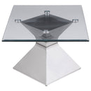 Jenny 2-piece Rectangular Coffee and End Table Set Chrome