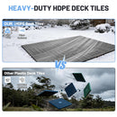9 Pcs Interlocking Deck Tiles, 12" x 12" HDPE Outdoor Flooring by HouseOfZazla