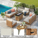K&K 7-Piece Wicker Patio Furniture Set by HouseOfZazla