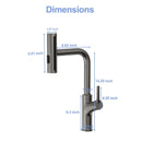 Drop-In Stainless Steel Kitchen Sink With Pull-Out Faucet And Soap Dispenser